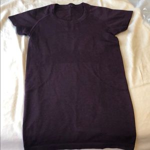 Purple Lululemon short sleeve t-shirt